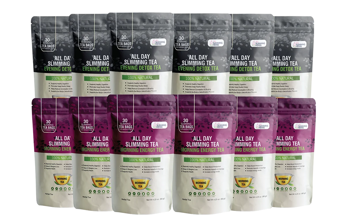 Seller image of six morning and six evening All Day Slimming Tea pouches