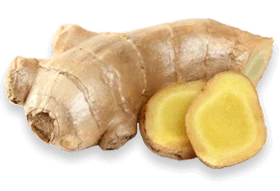 Ginger root pictured for the listed Joint Genesis ginger ingredient