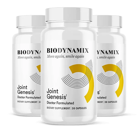 Joint Genesis three-bottle product bundle by BIODYNAMIX